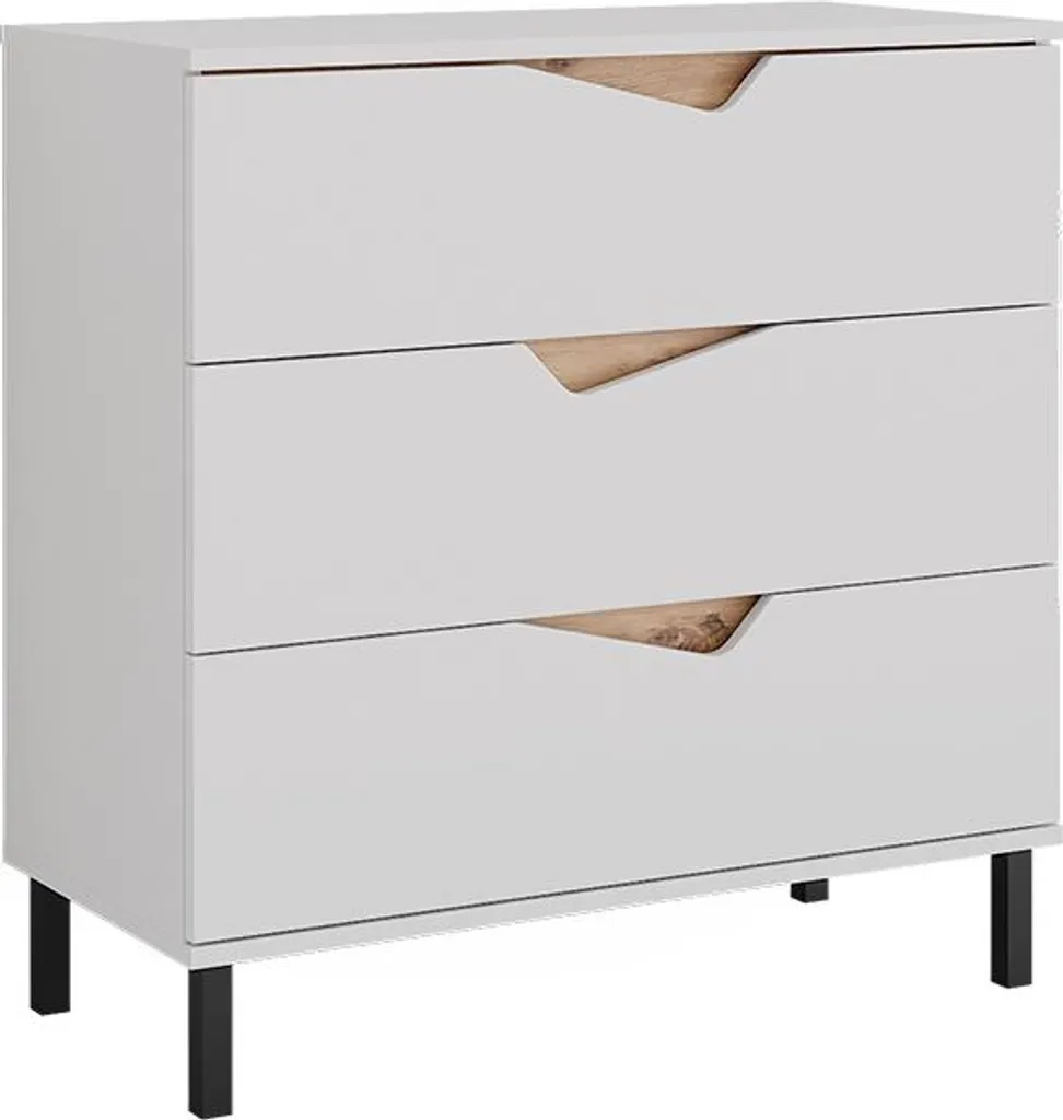 Commode compacte Vicco Marelle 80cm pour optimiser les petits coins - 2