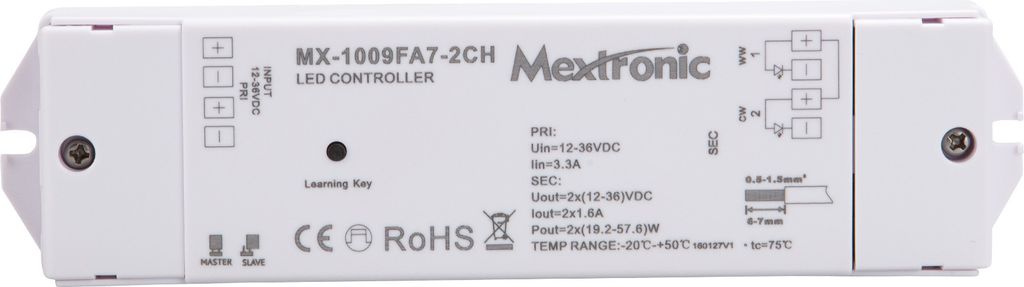 LED CONNEX RF-Controller 1009FA 12-36V CC 2CH bis 2x1600mA