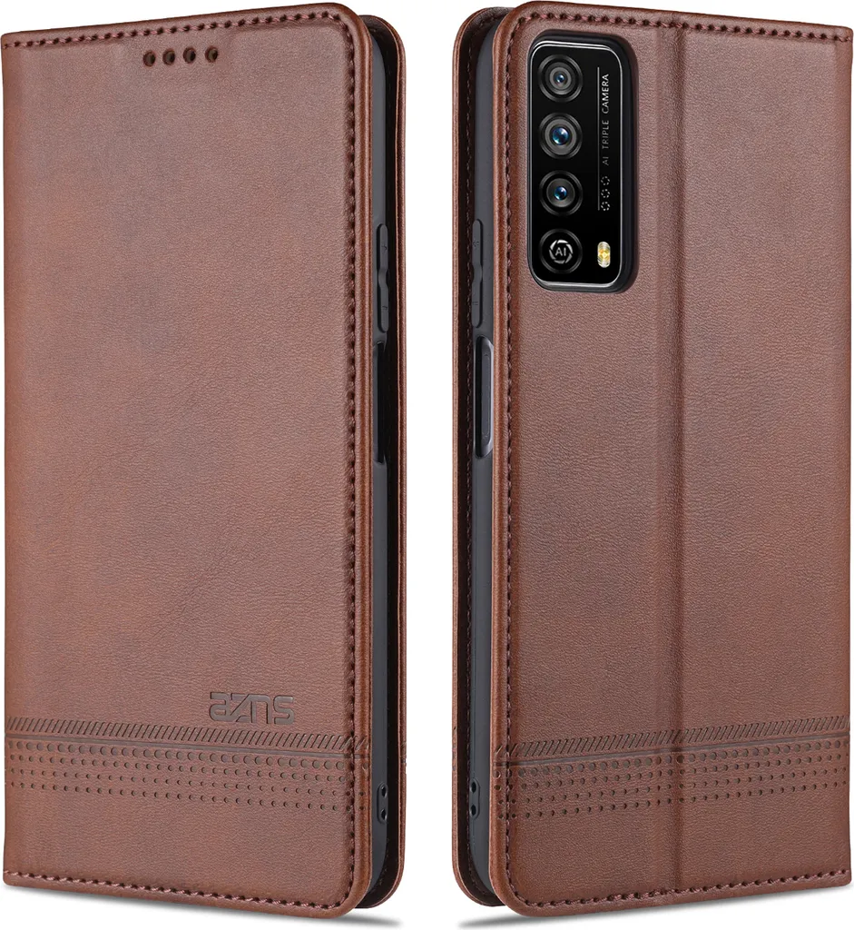 Custodia Professionale Huawei P Smart 2021 | Pelle Caffè e Calamita