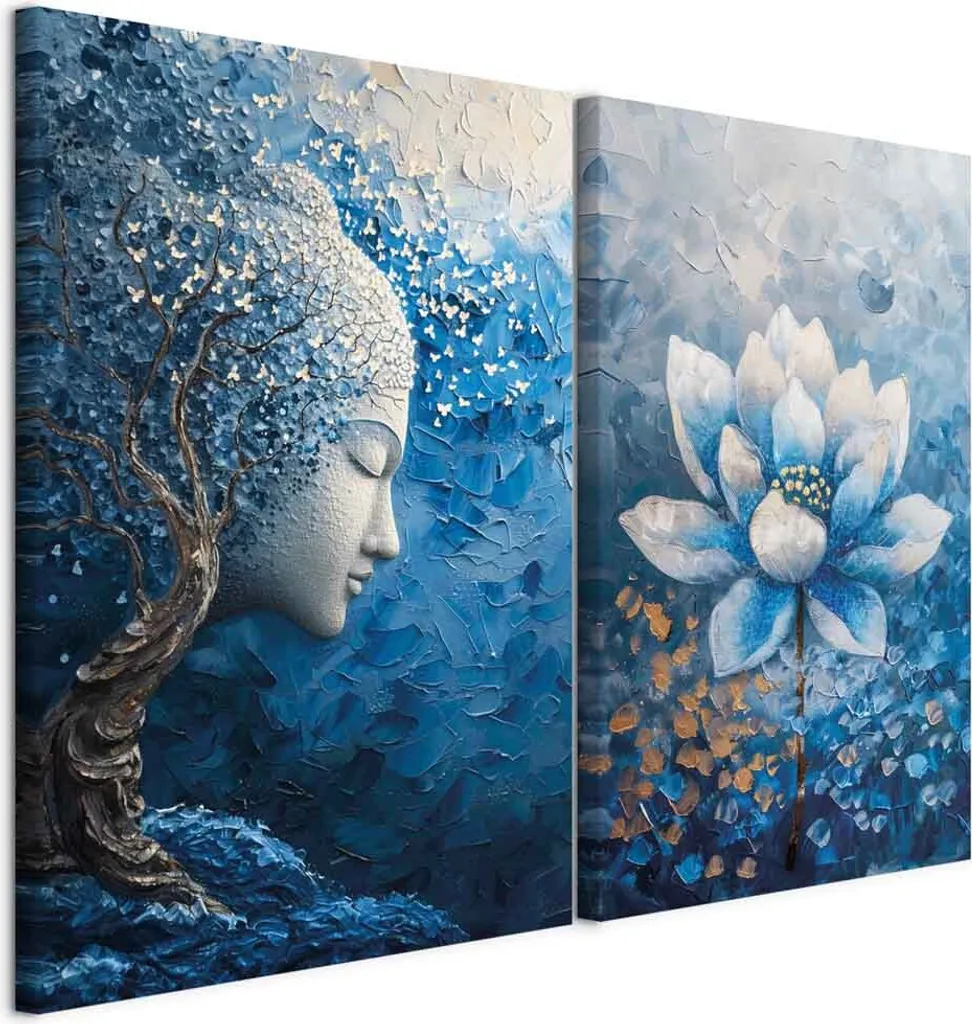 Murando Quadro Astratto 2 Pezzi 40x30 - Offerta Handart Tela