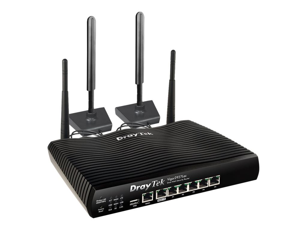 DrayTek Vigor 2927L, Ethernet/LAN, 4G, Schwarz, Produktbild 