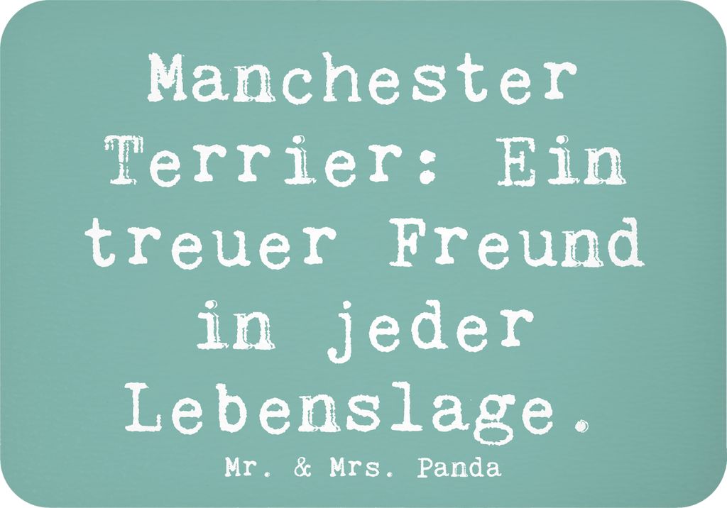 Mr. & Mrs. Panda magnet Spruch Manchester Terrier Freundschaft - Meeresbrise - Geschenk, kleiner Hund, Hundeliebhaber, haftmagnet, whiteboardmagnet...