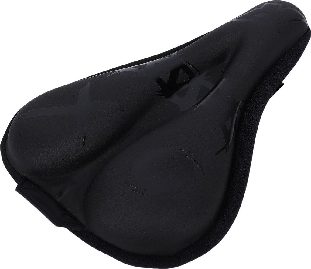 Fahrradsattel Abdeckung PolyurethanSilikonschaum Füllung Anti-Rutsch-Radfahren Sitzkissen Abdeckung für Mountain Road Bikes schwarz