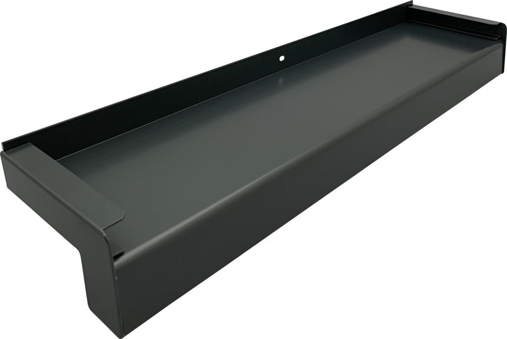 Gutmann Aluminium Fensterbank anthrazit RAL 7016, Tiefe: 240 mm Länge: 1700 mm Aluminiumabschluss mit Putzkante