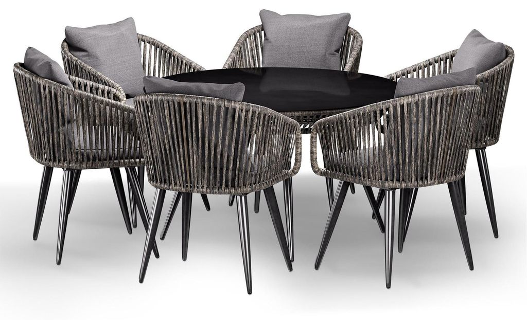 di volio Gartenmöbel Set RIETI - Grau, Sitzgruppe outdoor Produktbild 