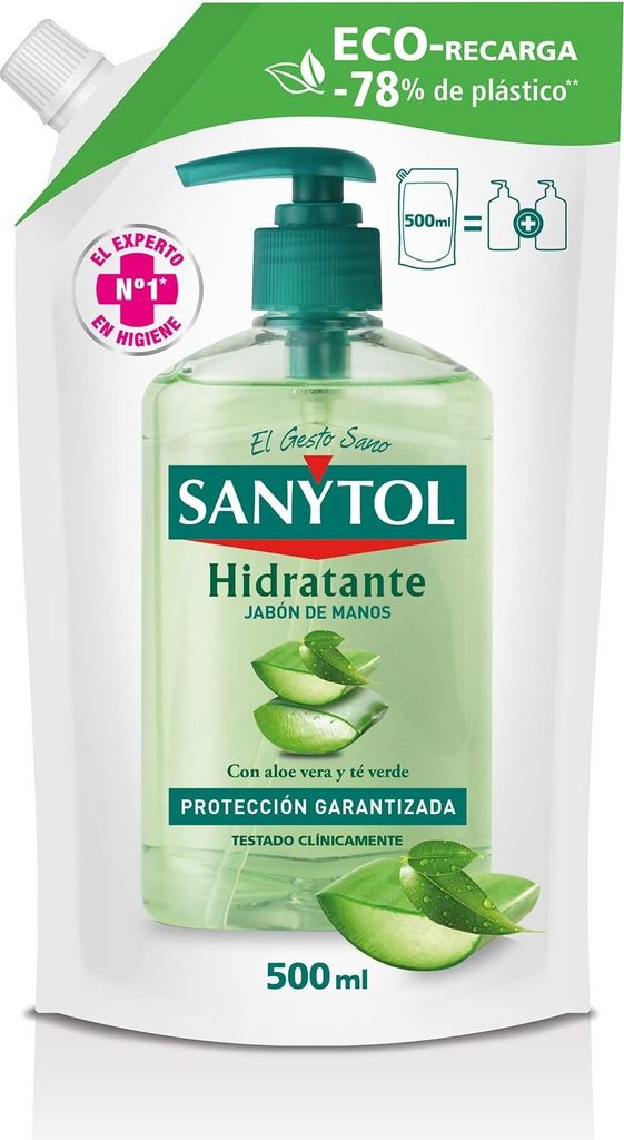 Sanytol Recambio Jabón Antibacteriano Hidratante 500ml