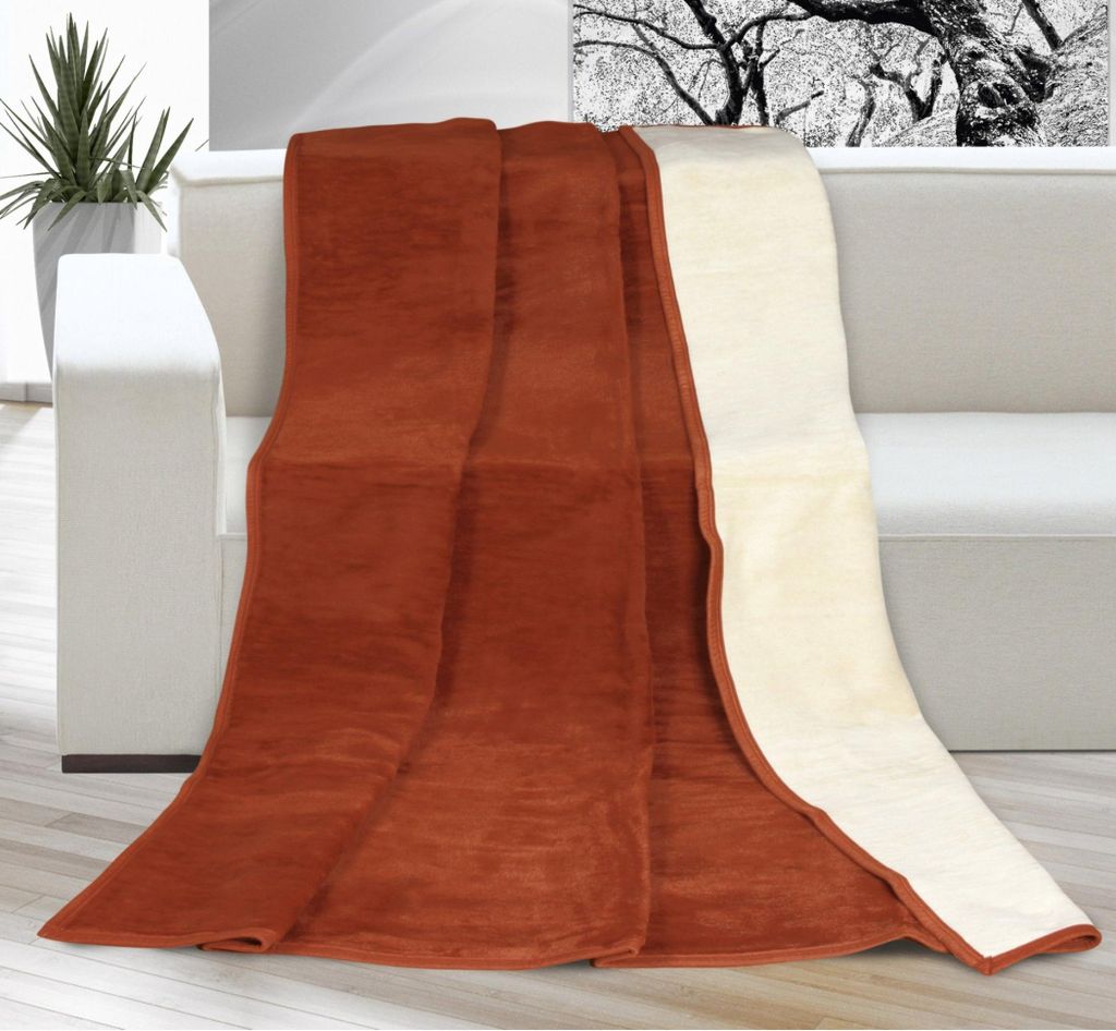 Decke Kira Plus Doppelbett 200x230cm terra/beige