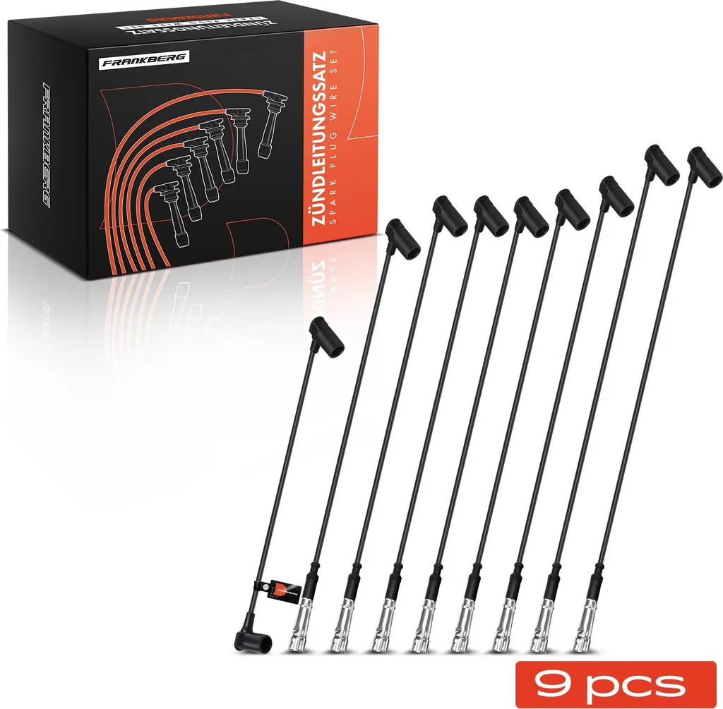 Kit Cavi Candele Frankberg Mercedes SL R107 W126 S-Class - 9 Pezzi