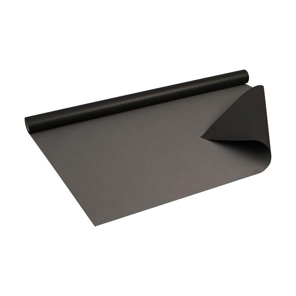 Carta da regalo nera e grigia, 0,80 x 10 m stampata su Immagine del prodotto 