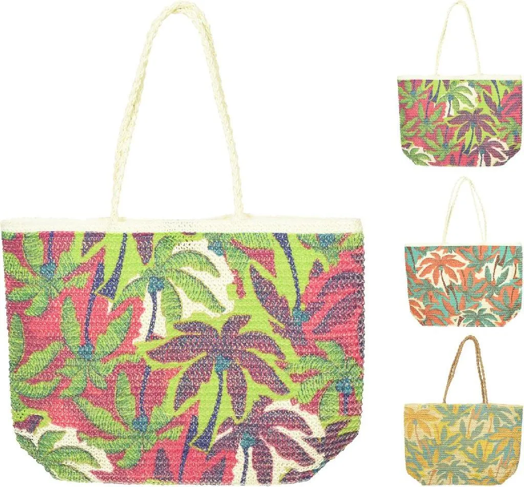 Sac de plage van der Meulen Leaf Multicolor 52x14x36cm Accessoire Été