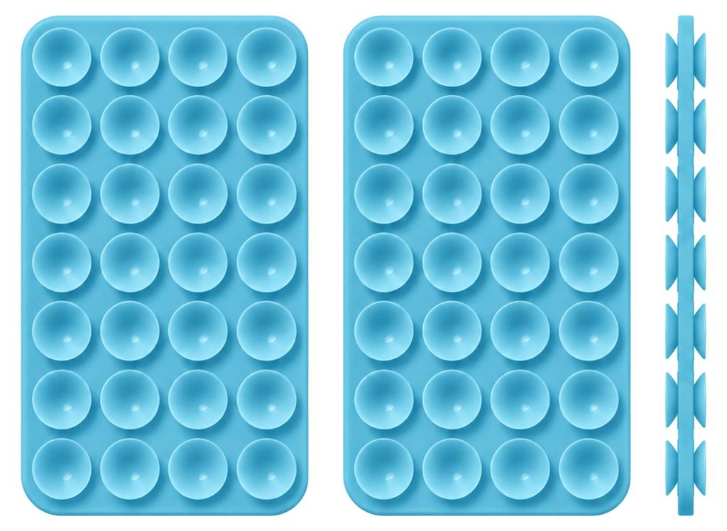 2x Doppelseitige Silikon-Saugnapf-Handyhalterung für Produktbild 