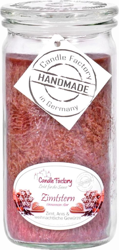 Candle Factory Mini Jumbo Zimtstern Duftkerze Dekokerze Produktbild 