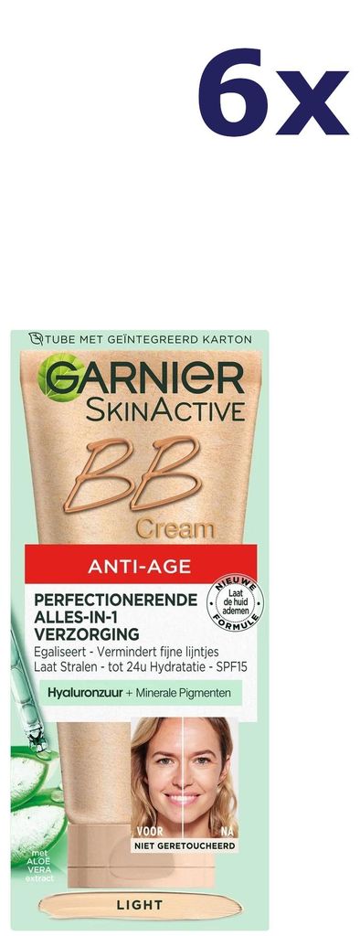 6x Garnier Miracle Skin BB Anti Age Light dagcrème