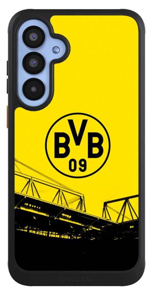 NIVOCASE Hülle für Samsung Galaxy A55 5G Handyhülle NIVOcore Case Schwarz BVB Borussia Dortmund Fanartikel