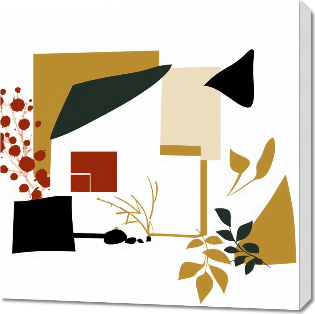 Image Jardin brisé 70x70 cm - Idéal pour décorer un salon moderne