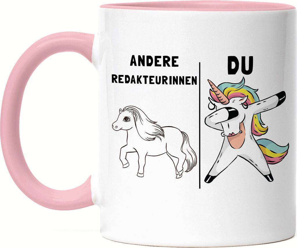 Andere Redakteurinnen Du Tasse Rosa Pferd Einhorn Humor Lustig Unicorn Geschenk Apotheke