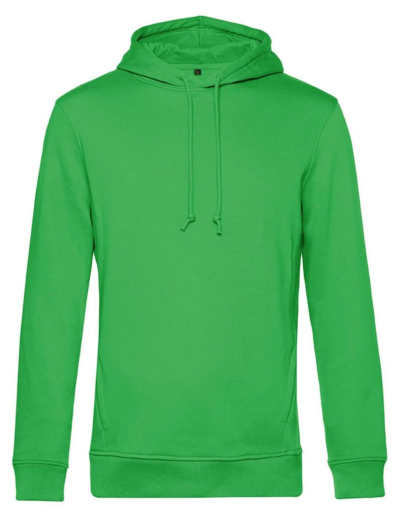 B&C - Kapuzenpullover Baumwolle aus biologischem Anbau für Herren FK150 (M) (Apfelgrün)