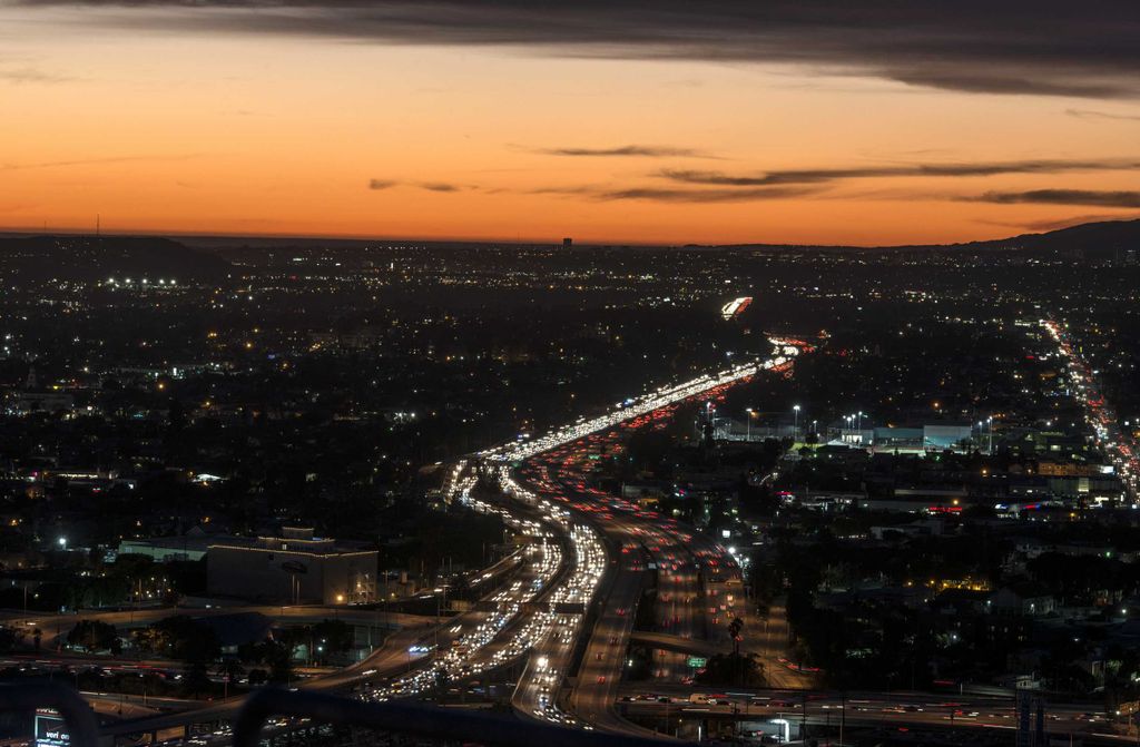 hansepuzzle 36953 - Los Angeles Puzzle, 500 Teile, Gebäude, 46,0 x 30,0cm mit hochwertiger Aufbewahrung, Kartonbox und wiederverschließbarem Beutel