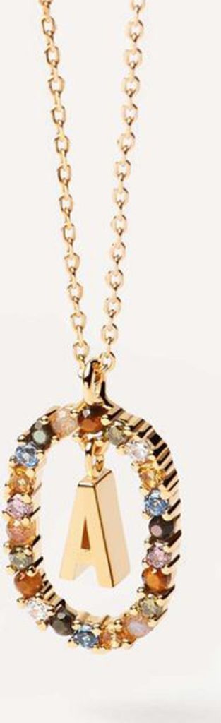 PDPAOLA Halskette LETTERS 18K gold plated silver gold Produktbild 1