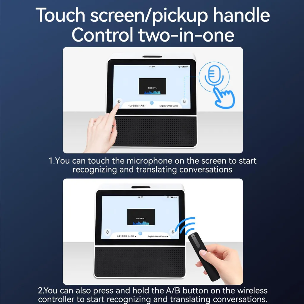 Interprète numérique double écran tactile 7'' WiFi multi-langues - 12