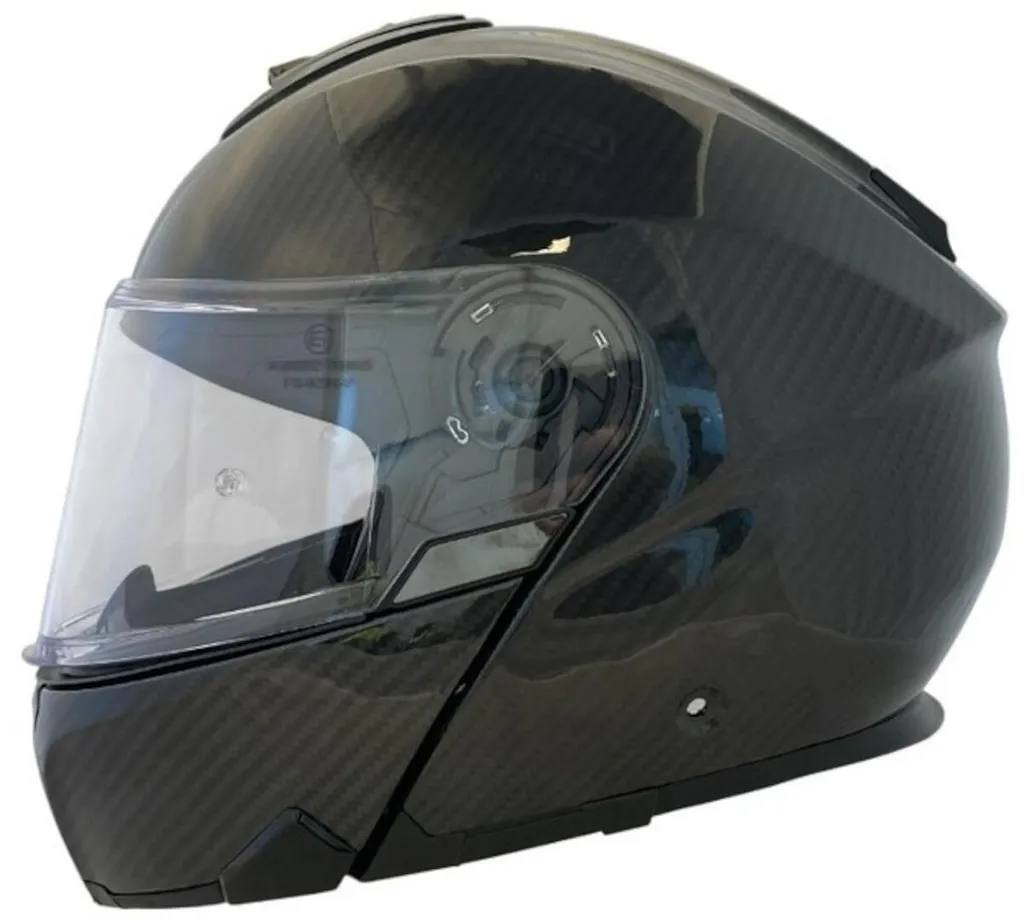 Casque Modulable APEX MC500 Carbone Noir Taille M - Sécurité Moto
