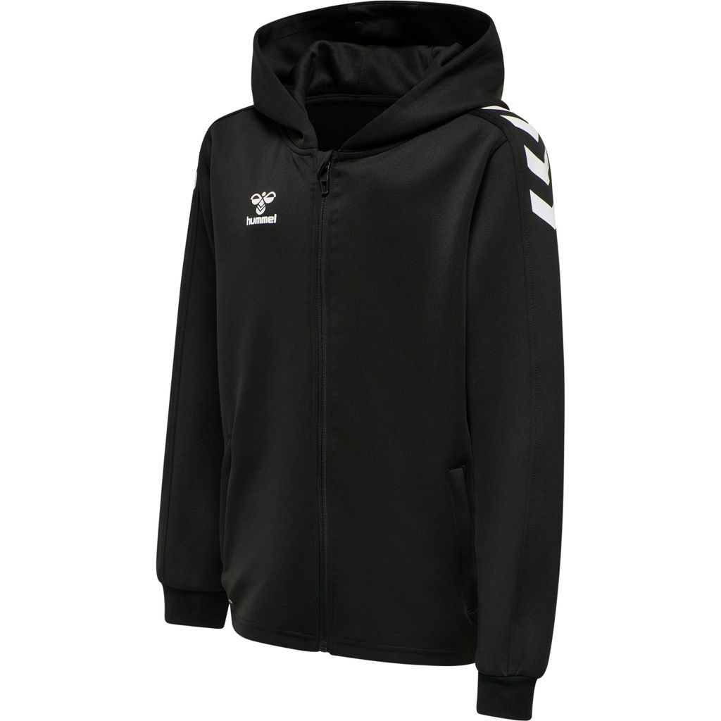 Hummel hmlCORE XK Poly Sweat Kapuzenjacke Kinder schwarz Gr 116