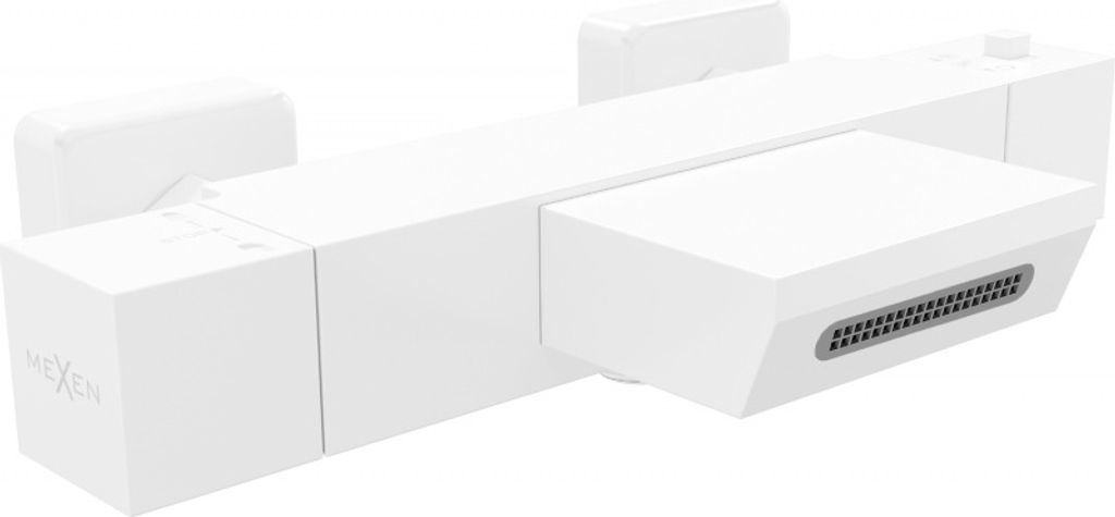 Mexen Cube thermostatische Wannenbatterie, Weiß - 77360-20