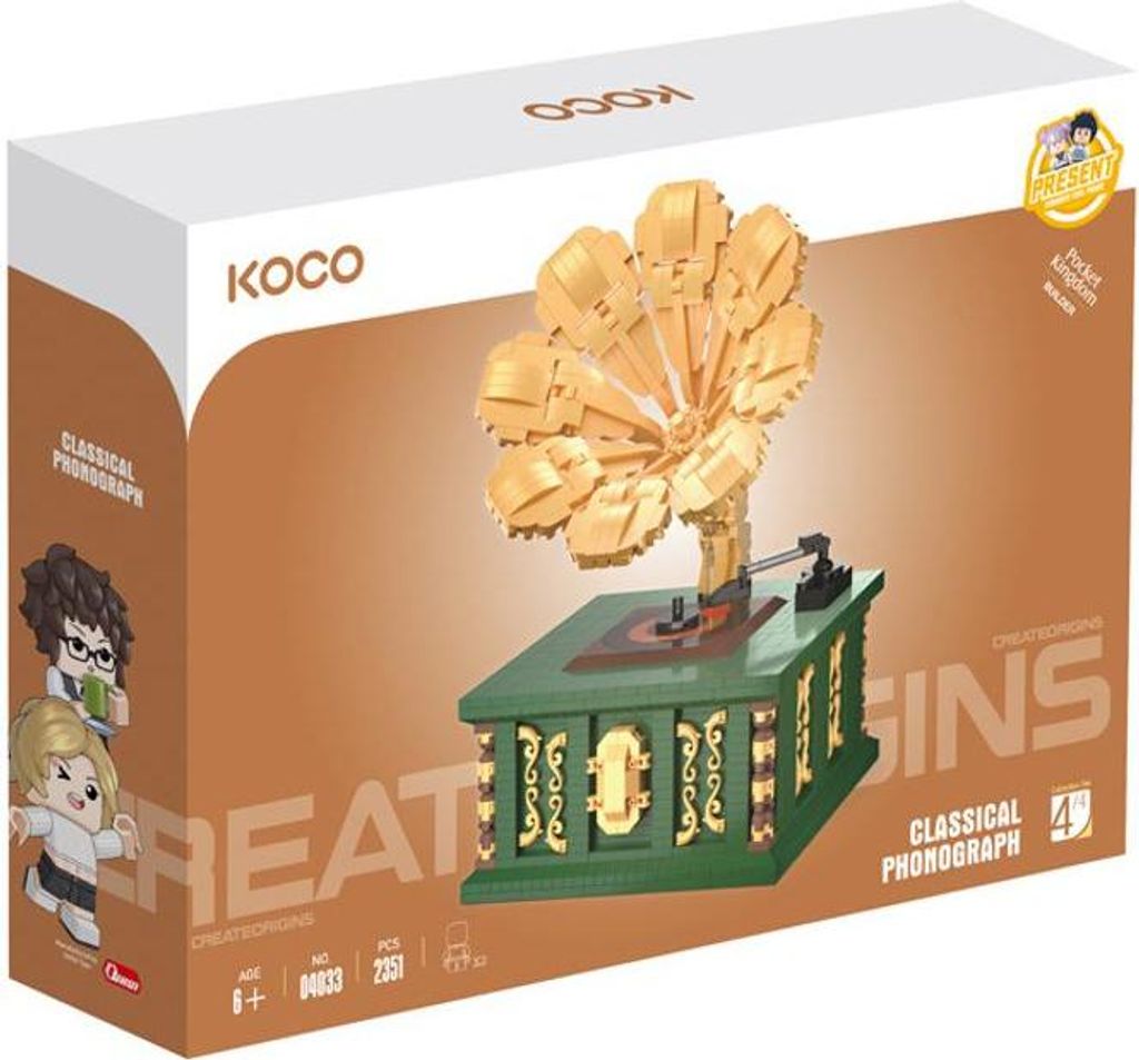 Klocki KOCO Retro gramofon 2351el 04033 43487 /8 Zdjęcie produktu 