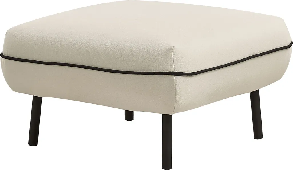 Siège d'Appoint Repose-pieds Carré 68x68 cm - Pouf Gris Clair Beliani