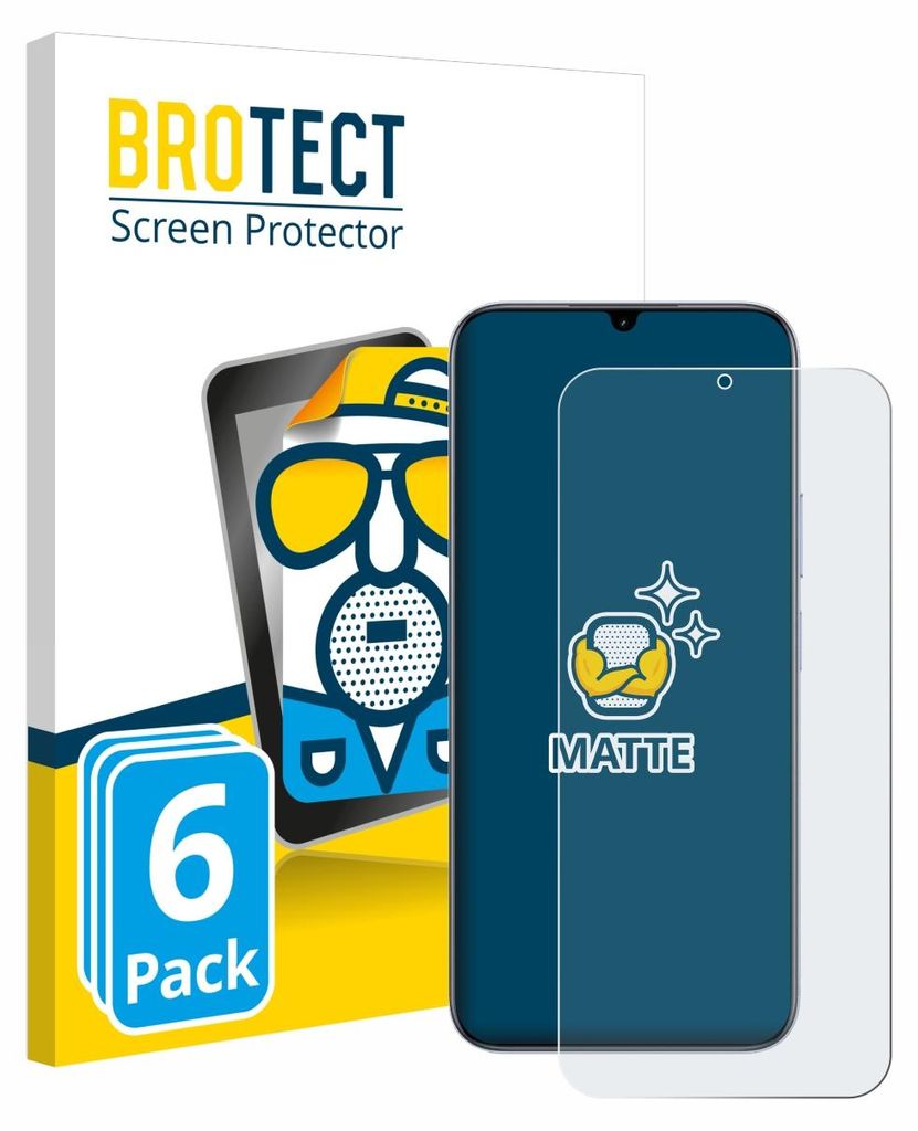 6x BROTECT Schutzfolie für realme C83 5G Displayschutz Displayschutzfolie Folie Matt Entspiegelungsfolie