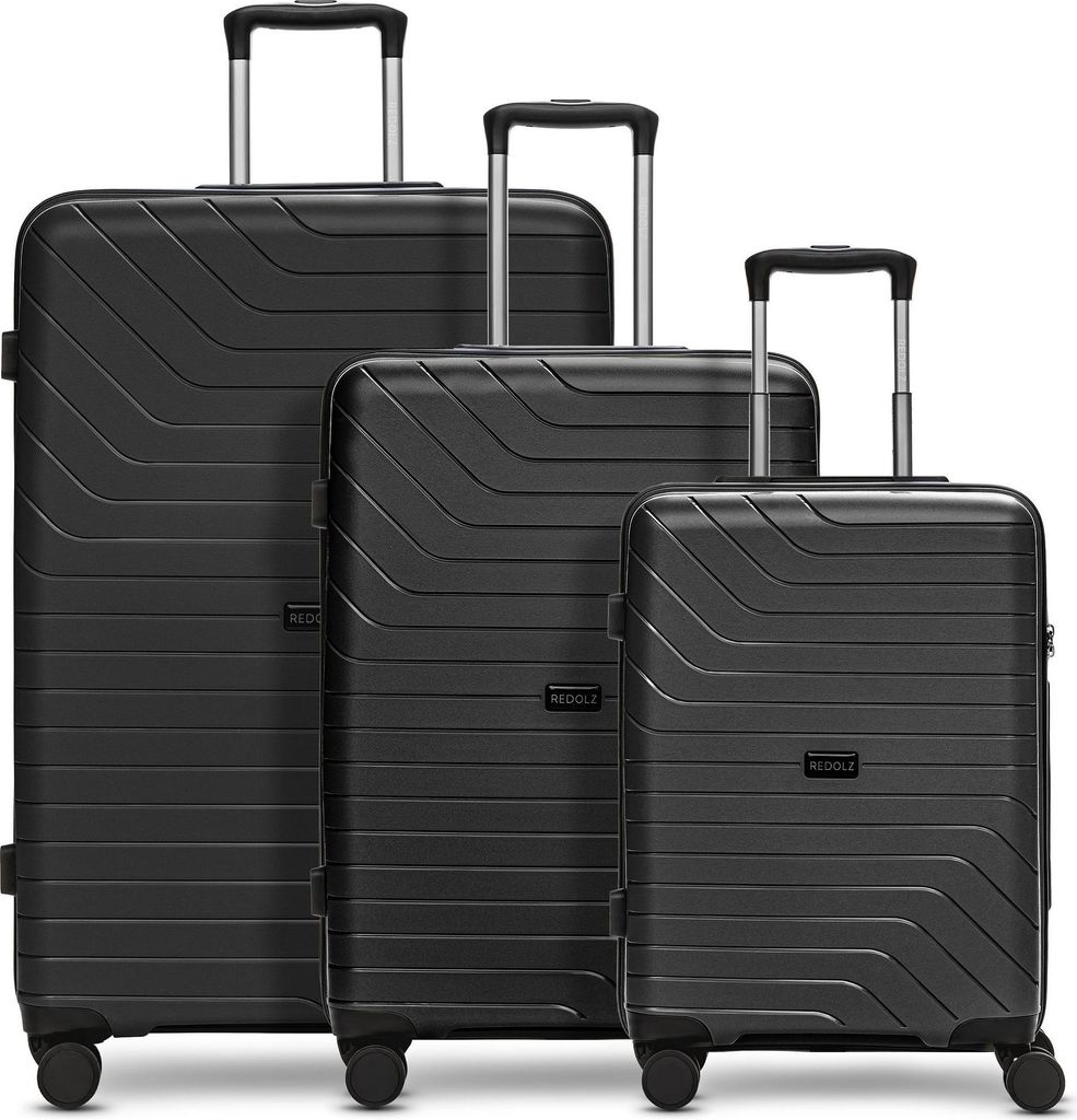 REDOLZ Essentials 05 Trolley-Set 3-teilig Black 2 schwarz 55cm