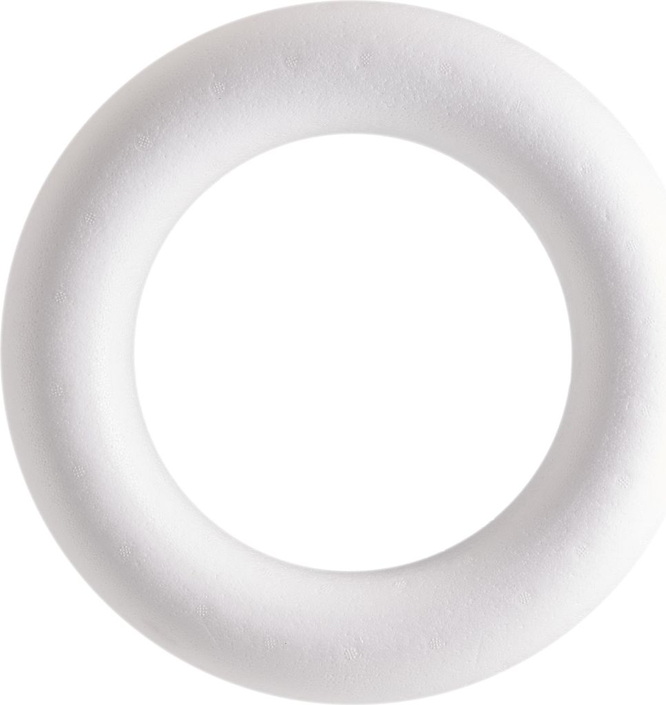 VBS Styroporring flach Römer 30 cm Kranzrohling für Produktbild 