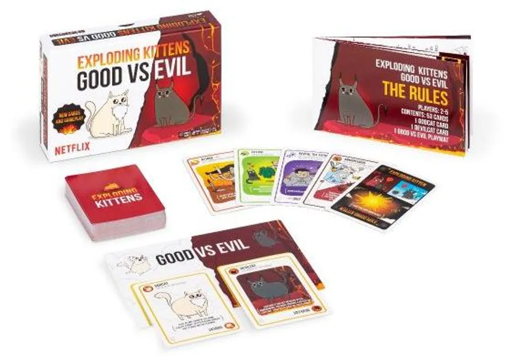 Exploding Kittens Bien contre Mal - Jeu de Cartes Chat Original et Fun - 2