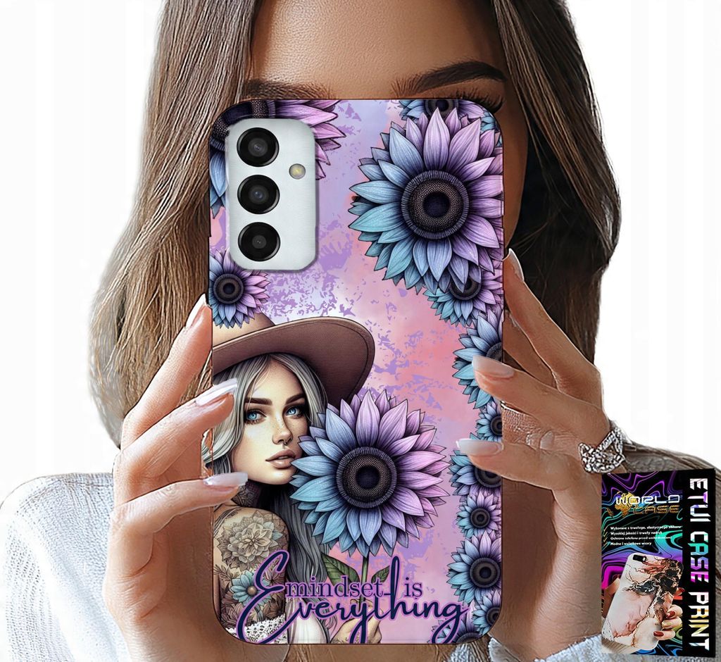 Hülle Für Samsung Galaxy M13 4G - Frau In Sonnenblumen, Feminine Designs