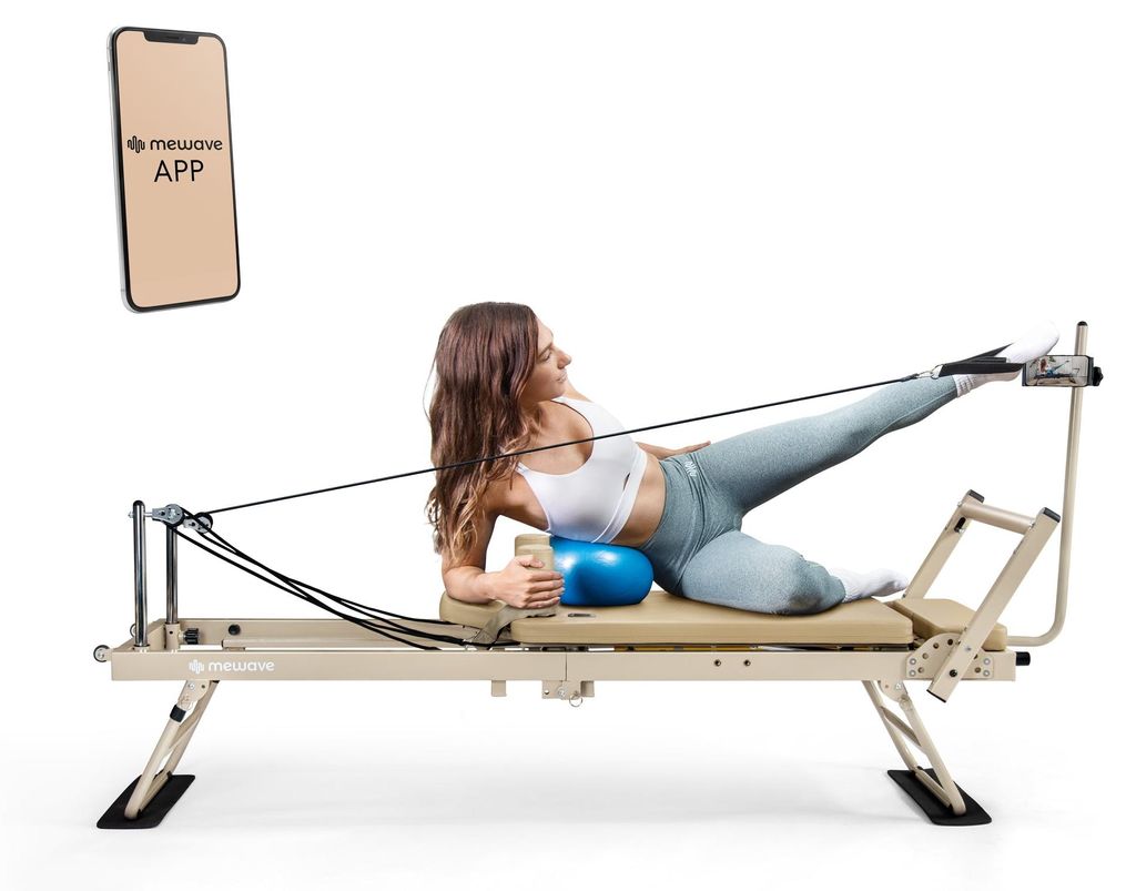 Mewave Pilates Reformer Pro Beige