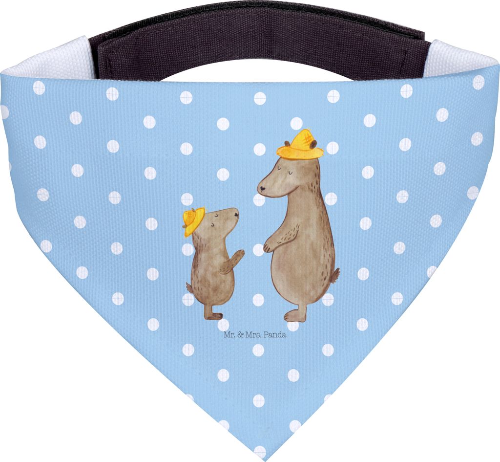 Mr. & Mrs. Panda Halstuch Für Hunde Bären mit Hut - Blau Produktbild 