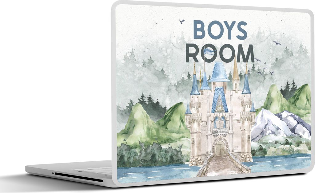 MuchoWow Laptop Aufkleber Sticker Cover Zitate - Jungenzimmer - Sprichwörter - Kinder - Baby - Jungen - Jungen 30x22 cm - Laptop-Sticker