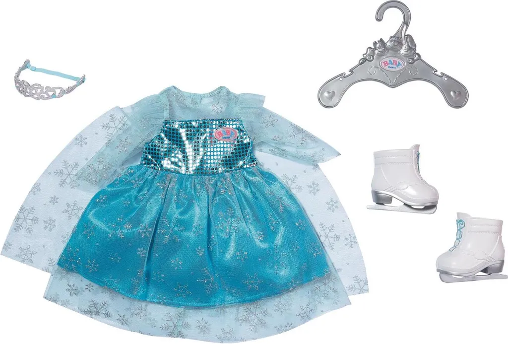 Vêtements de poupée BABY born : panoplie princesse de glace 43 cm