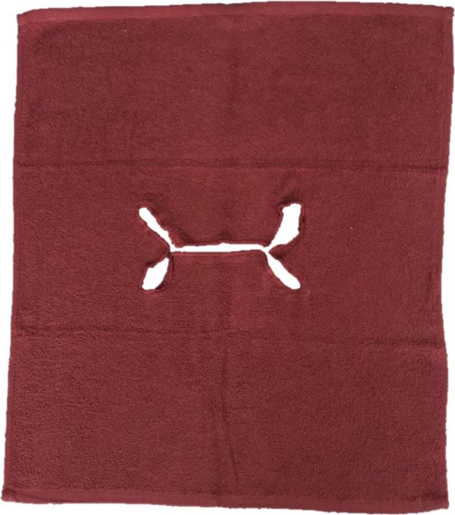 Handtuch mit Nasenschlitz für Massageliege 1 Stück Bordeaux Produktbild 