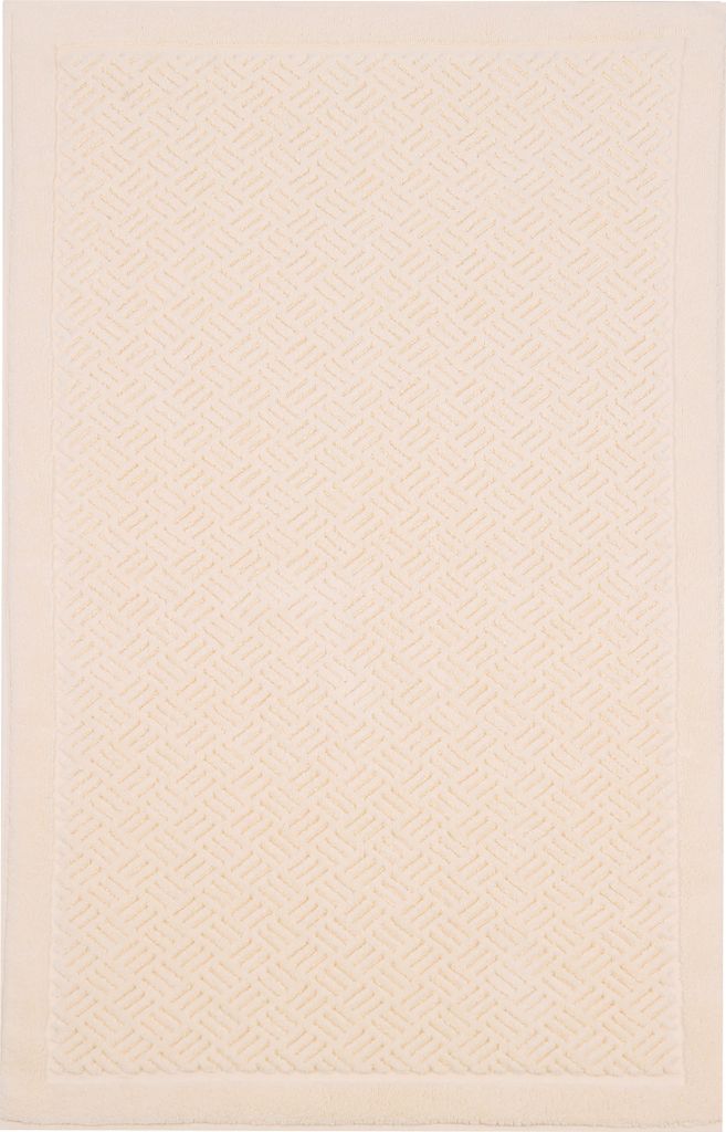 Betz Badvorleger 50x90 cm ELEGANCE Duschvorleger Badteppich Badematte 1150g/m² 100% Baumwolle Farbe: sand