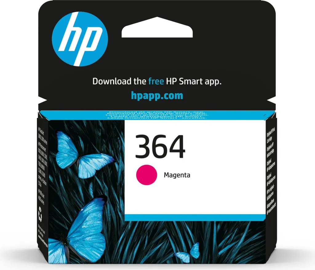 Hp CB319EEBL Cartuccia Stampante 364 Compatibile con HP DeskJet 3522 3524 Magenta