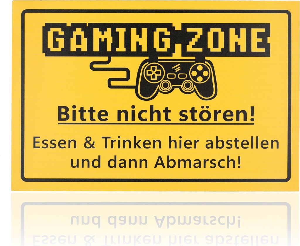 FunX Gaming Zone Schild - Wandschild Zocken als Produktbild