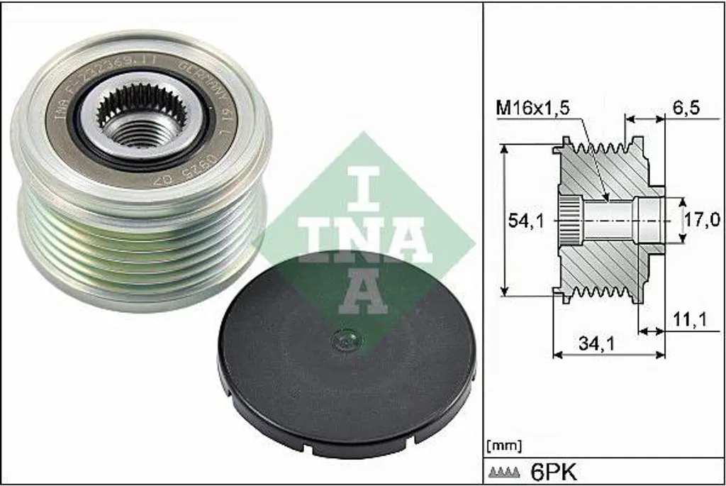 Puleggia Frizionata INA 535017910 per PSA/Fiat - OE 5705AA Prezzo Top