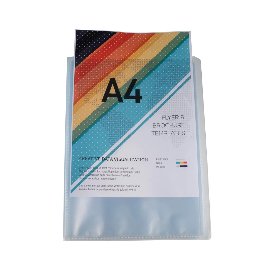 Porte-vues A4 Incolore Exacompta 160 Vues en Polypropylène - Lot de 8 - 2