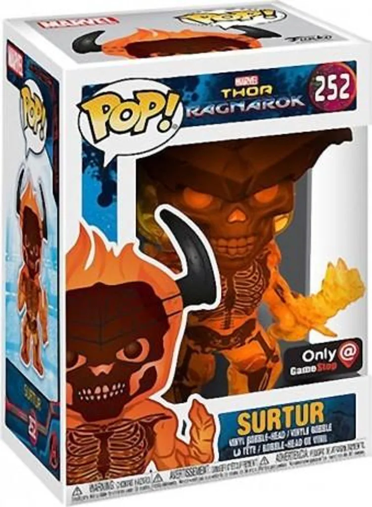 Thor Ragnarok Surtur 252 Exclusive Funko Pop Figurine en Vinyle Rare