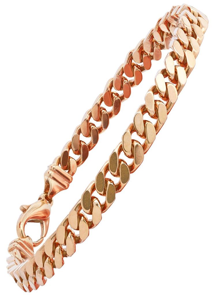 Goldkette Panzerkette Länge 21cm - Breite 7,0mm - 750-18 Karat Gold