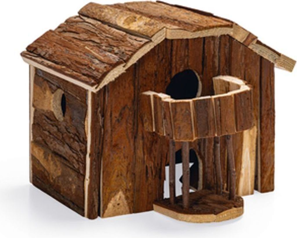 Karlie Wonderland Haus Chalet - Nagetierhäuser - Holz - Natur - 30x28x24 cm