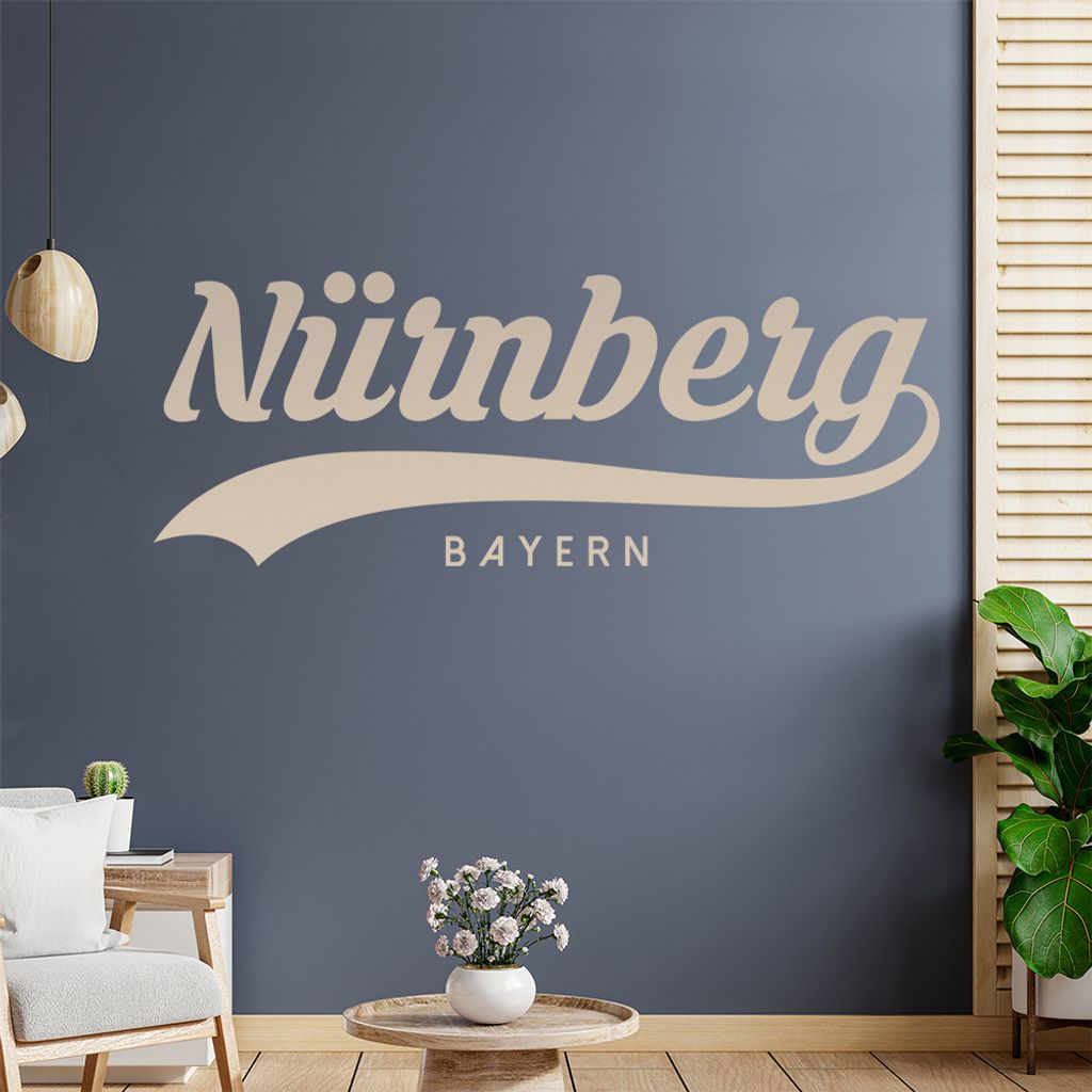 Nürnberg Bayern Wandtattoo Wandaufkleber Wall Sticker - Dekoration, Küche, Wohnzimmer, Schlafzimmer, Badezimmer