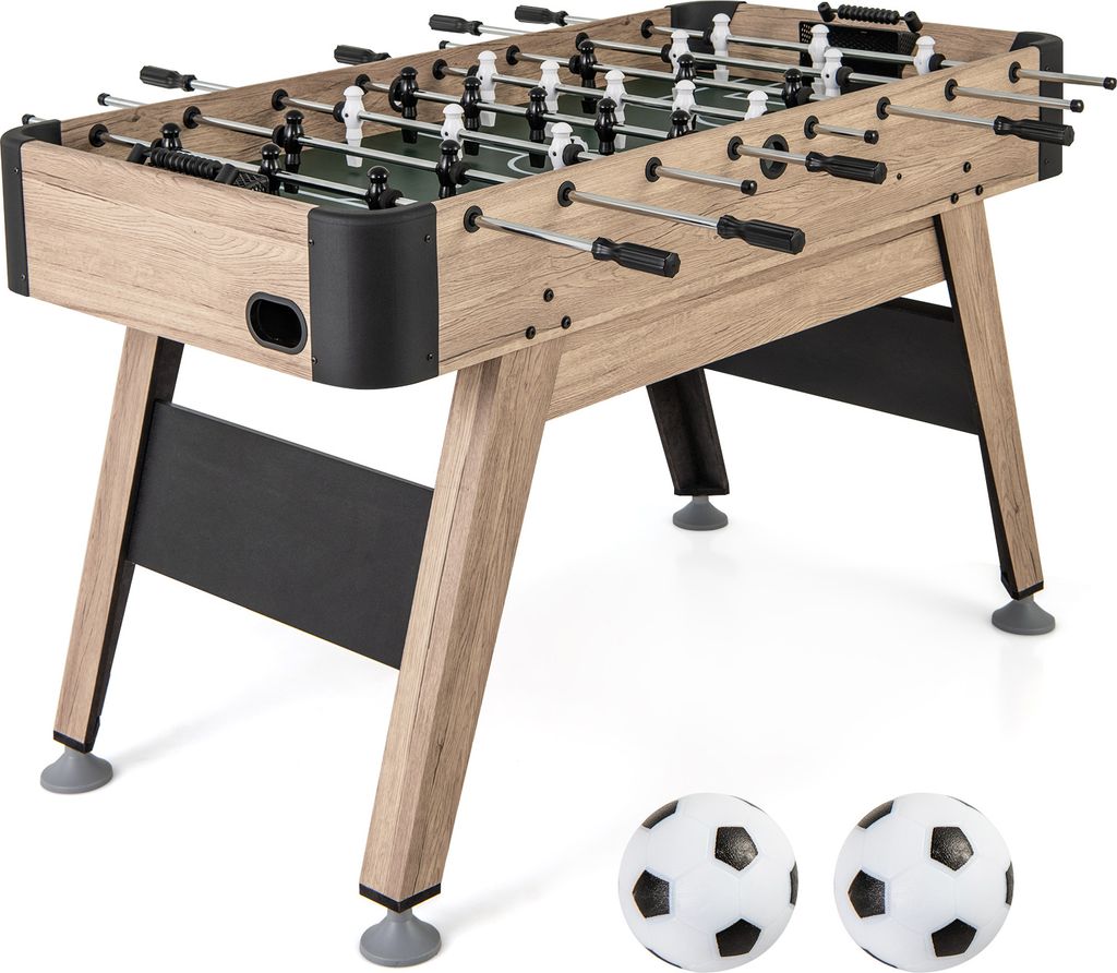 DREAMADE 117 cm Kickertisch, Arcade-Fußballtisch-Set mit 2 Bällen für Kinder, Jugendliche und Erwachsene, selbstaufstellender Fußballtisch