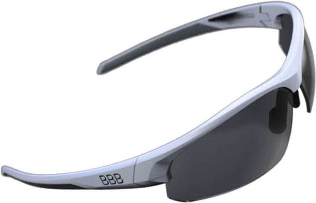 BBB Cycling BBB Sportbrille Impress Gr. M weiß matt - leichter Rundumschutz f...